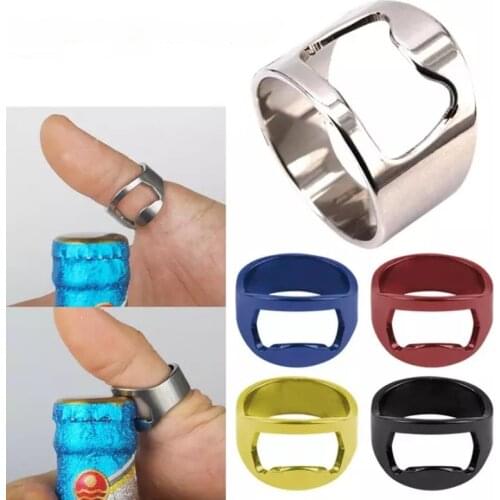 1Pcs 22mm Portable Ring Shape Opener Multi-function Stainless Steel Bottle Opener Beer Cap Opening Remover Kitchen Gadgets Tools