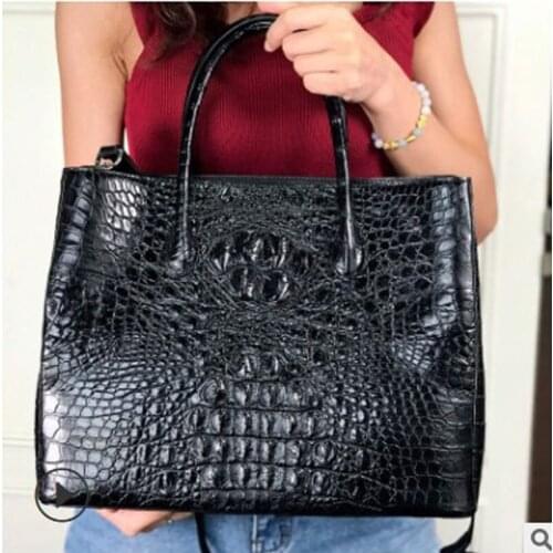 Ouruili Thai crocodile skin is the latest fashion trend for ladies tote bags women handbag