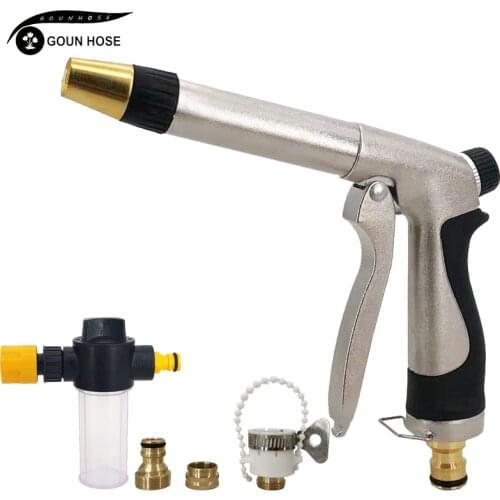 Portable High-Pressure Water Gun For Cleaning Car Wash Machine Garden Watering Hose Nozzle Sprinkler Foam Water Gun Dropshipping