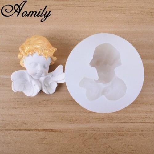 Aomily Angel Silicone Cake Molds Cake Chocolate Mold Wedding Cake Decorating Tools Fondant Sugarcraft Ice Block Soap Mould