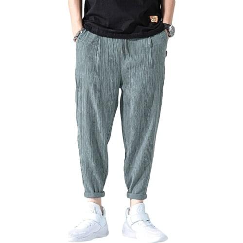 Sweatpants Women Casual Pants Mens Summer Thin Fashion Spring Loose Sports Ice Silk Black Korean Streets College Beach