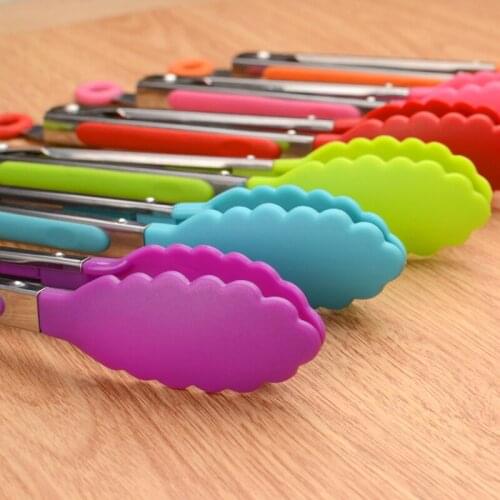 1pc Heat Resistant Food Clamp Non-slip Bread Clamp Supply Clamp Kitchen Tools Bbq Tools Accessories Silicone Food Clamp