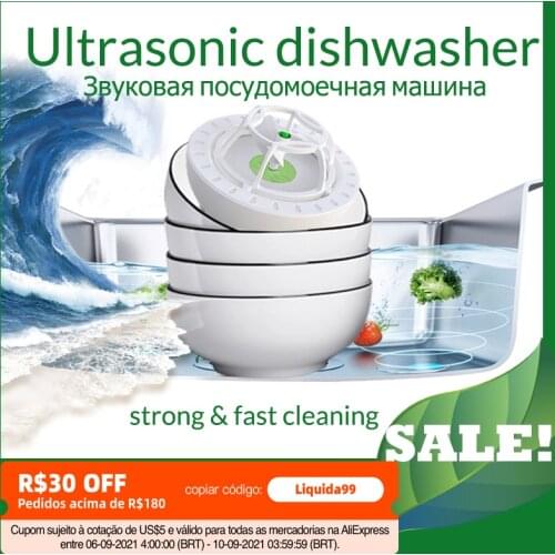 Dishwasher Ultrasonic Mini Household Portable Small Electric Rechargeable Cleaner Kitchen Appliance Fast Cleaning Dishwasher
