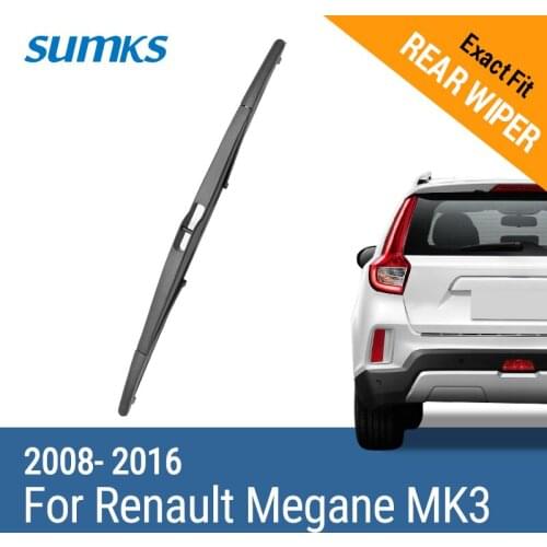 SUMKS Rear Wiper Blade for Renault Megane MK3 2008 2009 2010 2011 2012 2013 2014 2015 2016