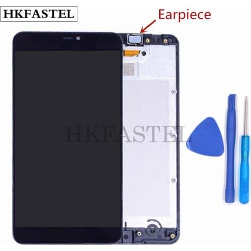 HKFASTEL LCD For Nokia Microsoft Lumia 640xl 640 xl LCD Display Touch Screen Digitizer + Front Frame Cover Panel Replacement