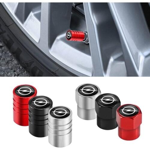 4Pcs Metal Car Wheel Tire Valve Stem Caps For Opel Corsa Astra Insignia Vectra Zafira Meriva Mokka Grandland Vivaro Corsa Antara