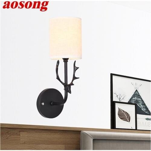 AOSONG Wall Lights Modern Creative Figure LED Sconces Lamps Indoor For Home Corridor