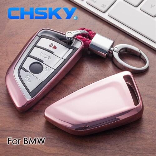 CHSKY TPU For BMW key Case For BMW X5 E53 E70 F15 G05 X1 X6 7 Series Car key cover Shell keychain Car Covers accessories