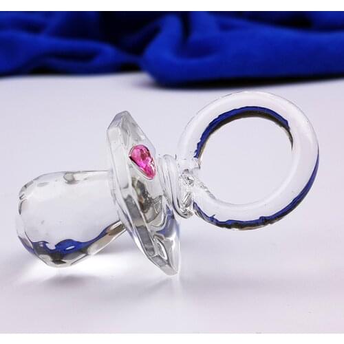 Crystal Pacifier Favors Baby Boy and Girl Shower Favors Giveaway Gifts For Party Gifts 10PCS/LOT