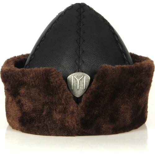 Islamic Börk Traditional Leather Patterned Hat Resurrection Ertugrul Alpine Bork hat ottoman horse archery leather hat medieval dızı hot hot