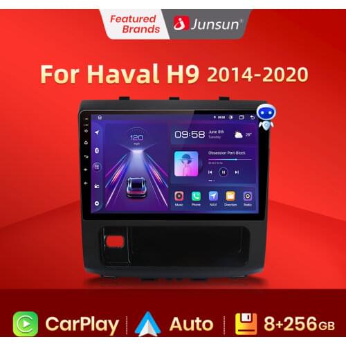 Junsun V1 Android 10.0 AI Voice Control 4G Carplay DSP Car Radio Multimedia GPS For GREAT WALL Haval H9 2014-2020 2din