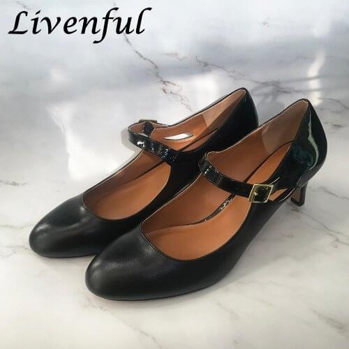 Livenful Leather Pumps