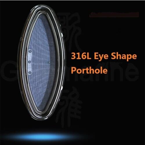 316L Stainless Steel Eye Shape Opening Portlight Porthole Hatch 3 Sizes For Marine Boat Yacht