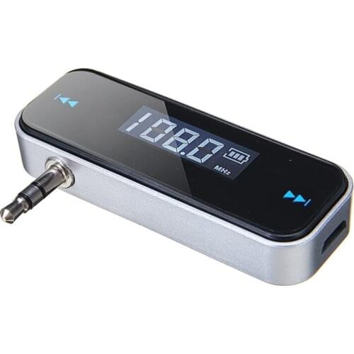 Mini FM Transmitters Wireless 3.5mm In-car Music Audio FM Transmitter LCD Display Car Kit Transmitter For Car Mobile Phones MP3