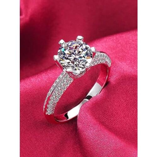 Moissanite fire colour super beautiful, D VVS Latest design 925 sterling silver simple style