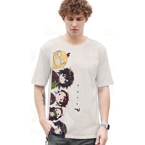 2020 New Style Demon Slayer Joint Signed 3D Men and Women Short Sleeve Fashion Summer T Shirts