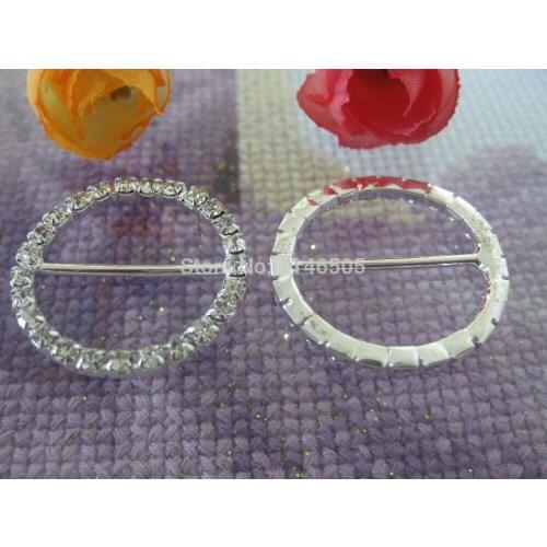 New 30pcs 22mm Clear Glass Silver-plated bottom Rhinestone buckle,Crystal buckle rhinestone bikini connectors ribbon slider