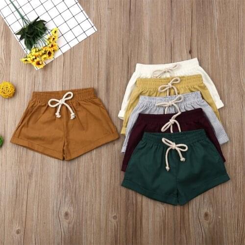 Pudcoco Infant Kids Harem Pants Cotton& Linen Shorts Newborn Baby Boys Girls Short Trousers PP Pants Diaper Covers Bloomers 0-3T