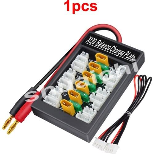 1pcs XT30 Balance Charger Plate 1-3S Lipo Expansion Charging Board B6 A6 Q6 Battery Parallel Panel for RC Drone DIY Accessories