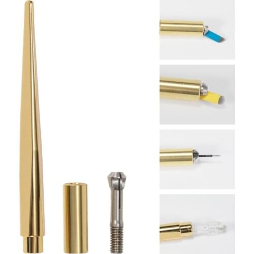 Gold Permanent Makeup Eyebrow Tattooing Manual Guns Pen For Microblading Eyeliner Lip Tebori 3D Pen Microblading Accessories