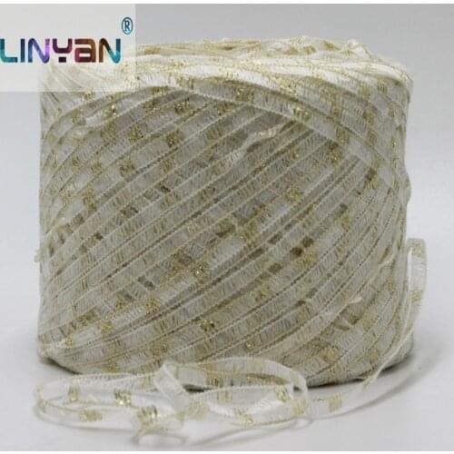 Broad Band tulle lace 250G/Lot Cotton linen ribbon line Knitwear Hand Knitting cheap Yarn For Knitting & Crocheting Thick zl4