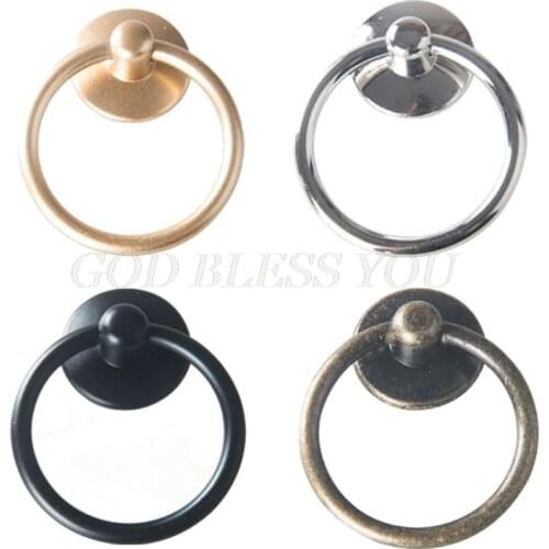 10 Pack Cabinet Knob Cupboard Drawer Pull Handle Dresser Ring Pulls with Screws Drop Shipping