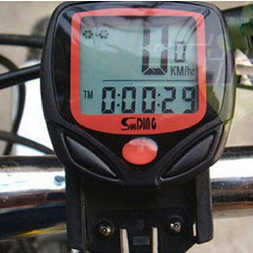 Bike Computer S548B Waterproof LCD Bicycle Computer Display Bike Odometer Speedometer 14 Functions odometer stopwatch BCP0101