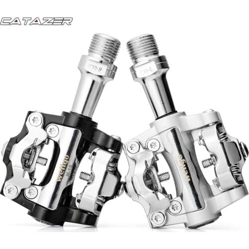 Bicycle Pedal Aluminum Alloy MTB Mountain Bike Pedals Sealed Bearing Non-Clips Pedal Self-locking Pedal SPD Bicycle Pedals
