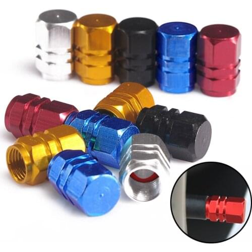 4Pcs tire valve caps Car motorcycle Truck Bike Aluminum Wheel Rims Stem Air Valve Caps Tyre Cover Tire Caps Wheel Plugs