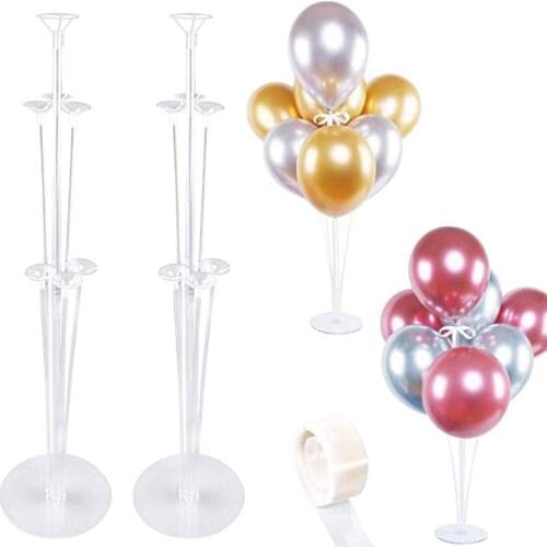 70cm Party Balloons Stand Column Wedding Holder Clear Plastic Balloon Stand Birthday Party Decorations Kids Wedding Balloons