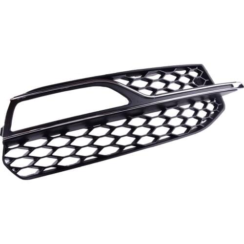 8V3807682 8V3807682G Front Right Bumper Lower Honeycomb Fog Light Lamp Grill Grille Cover Fit for Audi A3 S3 S-Line 2013-2016