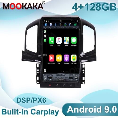 Android 9.0 4+128G For Chevrolet Captiva 2013-2017 Tesla Screen Car Multimedia Stereo Player DSP CARPLAY Radio GPS Navigation