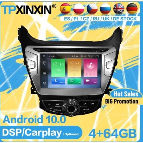 Car Radio 2 Din Recorder Wireless Receiver Bluetooth Android For Hyundai ELANTRA 2011 2012 2013 GPS Player Auto Audio Head Unit