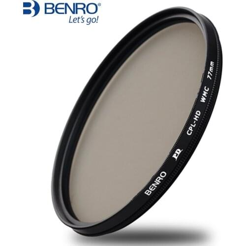 Benro paradise pd cpl-hd wmc 37 40.5 43 46 49 52 55 58 62 67 72 77 82mm hd -three circular polarizer cpl polarization filter