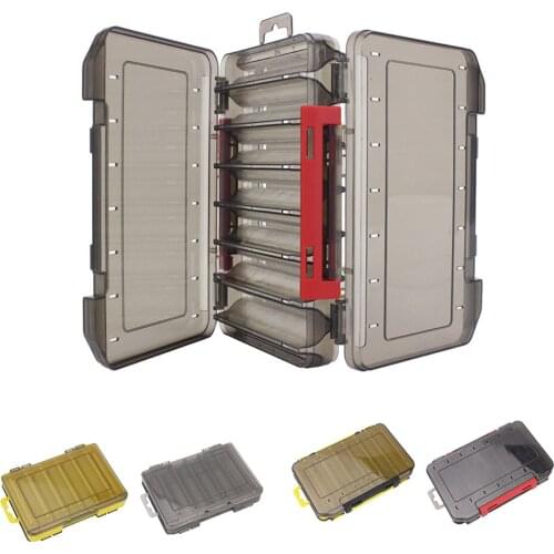 Squid Jig Lure Case Tackle Box for 12/14 Jigs Lure 2 Sided Squid Jigs Box Container Organizer Storage Case Fishing Accessories