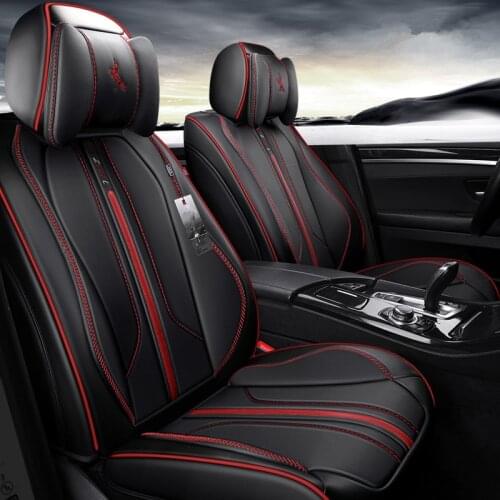 2021 Car Seat Cover,(Front + Rear) New Universal Seat Cushion,Senior Leather,New Sport Car Styling,Car-Styling For Sedan SUV