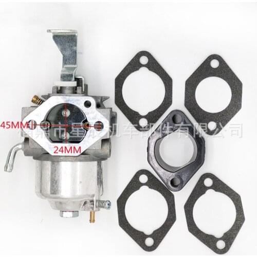 GM291P CARBURETOR & INSULATOR FOR MITSUBISHI MGE4000 4800 MBG5500 GM300 GM301 GB290 GB300 GT1000 8HP 10HP MIKUNI CARB GASKETS