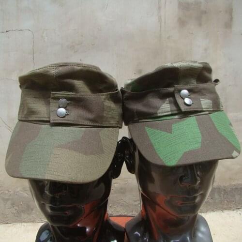 WWII German Army Soldier Elite Summer M43 Splinter Camo Cap Hat Reproduction Military WW2