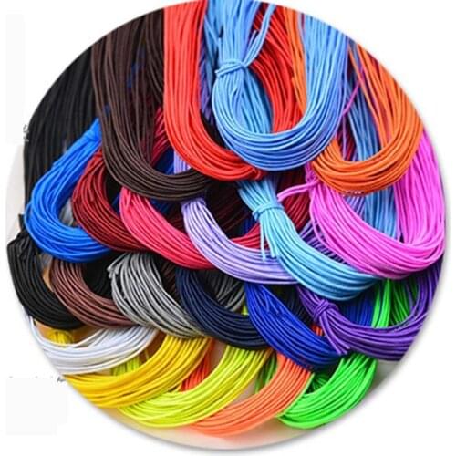 Hot Sale 1mm Colorful Beading Elastic Thread Cord Rope Rubber Band Elastic Stretch Cord DIY Bracelet Sewing Accessories 25yards