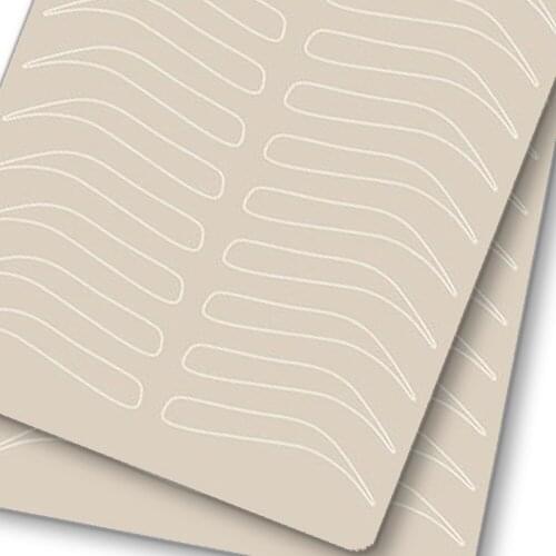 Microblading Eyebrow Practice SkinEyebrow Permanent MakeupSupplies Eyebrow Training Skin No Ink Needed White Line double sided