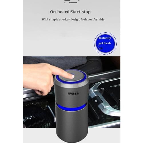 Mini Portable Desktop 5V Car Air purifier with HEPA Filter