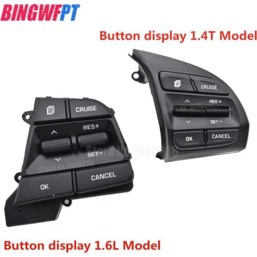 Cruise Control Module 1.6L& 1.4T Multi Functional Steering Wheel Modification Button For Hyundai ELANTRA Steering Wheel Button