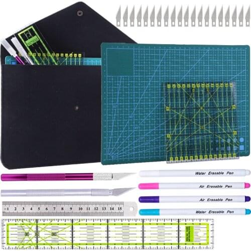 Imzay Patchwork Sharp Cutter Knife Set Cloth Quilting DIY Tools Handmade Fabric Sewing Cutting Knife Set Supplies