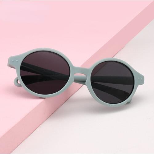 0-3 Years Old 2021 Childrens New Silicone Flexible Safety Sunglasses Kid Cute Baby Polarized Outdoor Shades Eyewear UV400