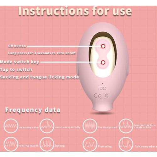 Rechargeable Silicone Clitoral Suction Vibrator toys for woman Sucking Pump Women Sucker tongue Lick Clit Stimulator for Women