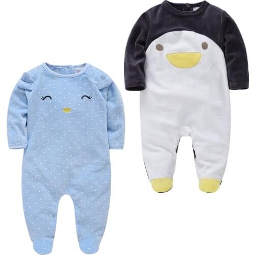 Pijamas De Bebe Baby Boys Pyjama Set 2021 Newborn Baby Girl Sleepsuit Cartoon Warm Winter Infant Pajamas Toddler Pijamas De Bebe