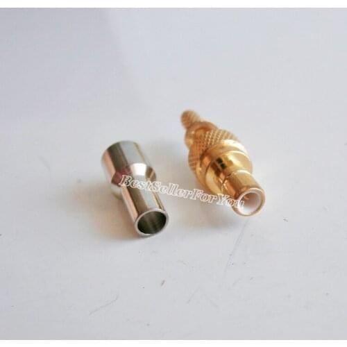 1Pcs SMB male plug crimp RF connector for RG316 RG174 LMR100 cable straight type 50ohm