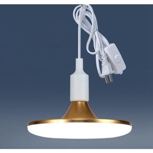Plug in LED Bulb pendent lamp Energy Saving Night Lighting 40W 50W 60W Flat Light Bulb 6000K E27 UFO LED Lamp for Home Lighting