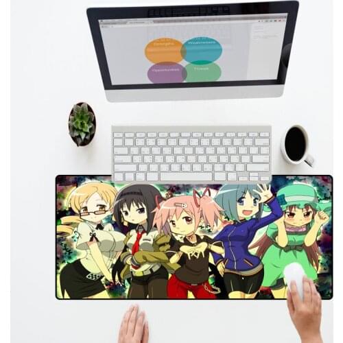 XGZ High Quality Rectangular Rubber Anime Mouse Pad Steins Gate Office Home Desk Decoration Pad Speed Version Game Mouse Pads