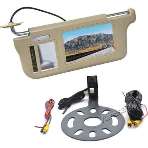 Vardsafe VS662V Driver Side Sun Visor Rear View Mirror Monitor & Reverse Camera for Jeep Wrangler (2007-2018)